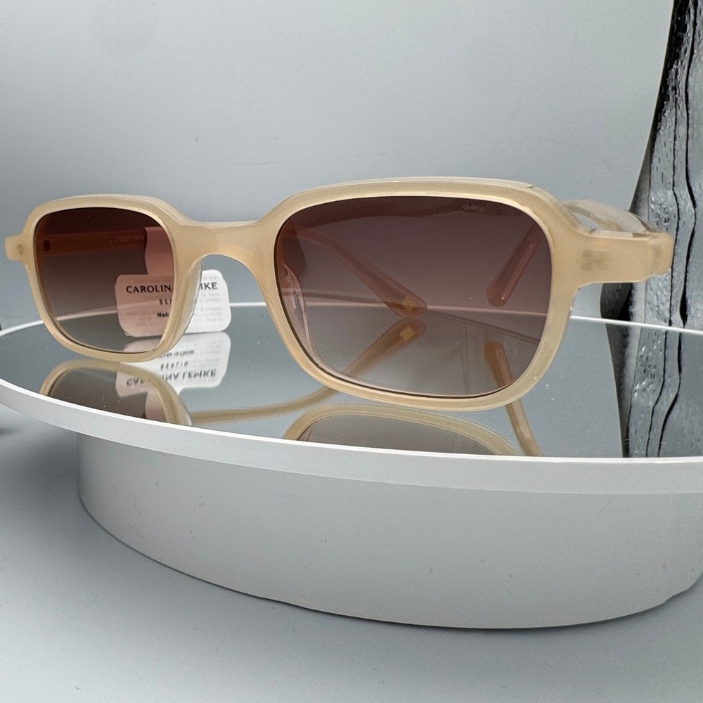 Carolina Lemke Sunglasses Billie Champagne Beige Gradient Lens 46 22 145 CL9173